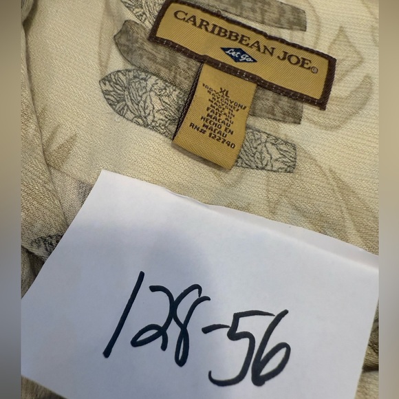 Caribbean Joe Hawaiian surfboard short sleeve button up SZ XL - Picture 10 of 11